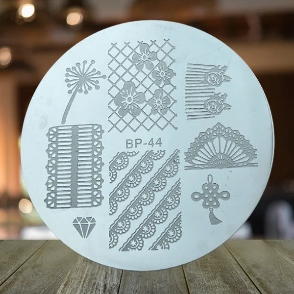 Floral Nail Art Durable and Versatile Stainless Steel Nail Art Stamping Plate for Effortless Nail Design Creations