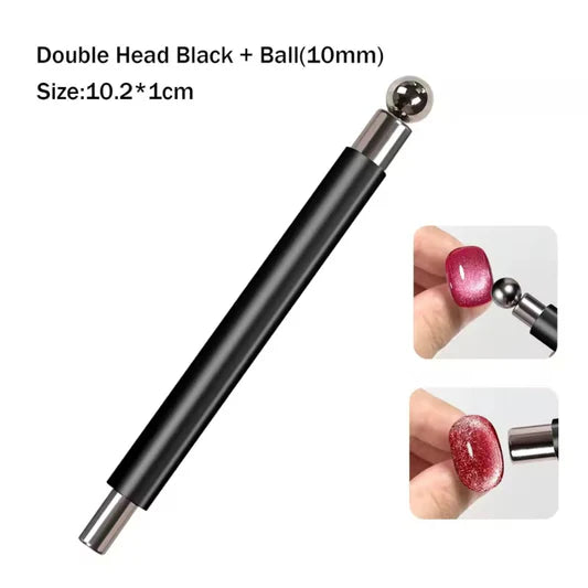 Dual Head with Ball Magnet Cat Eye Nail Art Tool
