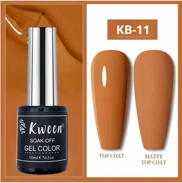 KWEEN 10ml Deep Ginger Yellow gel Nail Polish  UV/LED Soak Off Gel Polish for Salon