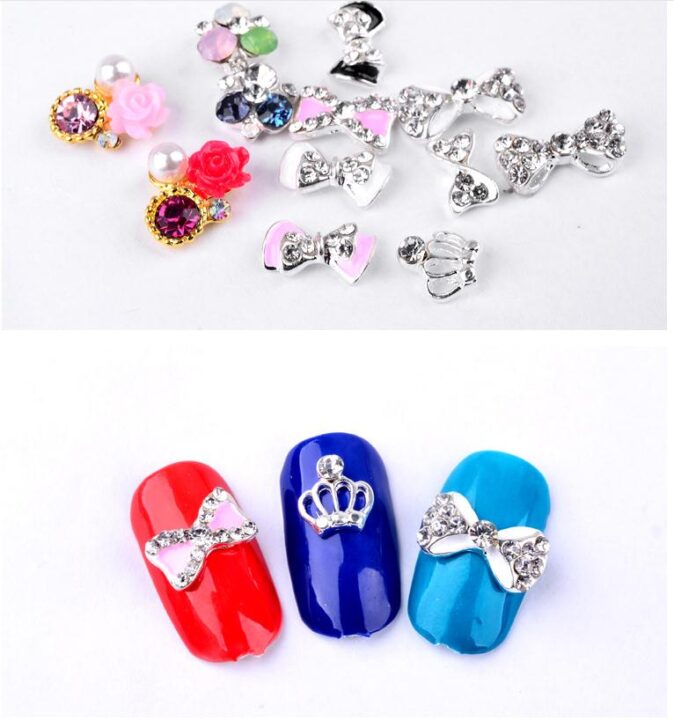 3D Nail Art Rhinestones Metal Rhinestone for Nail Art DIY Nails