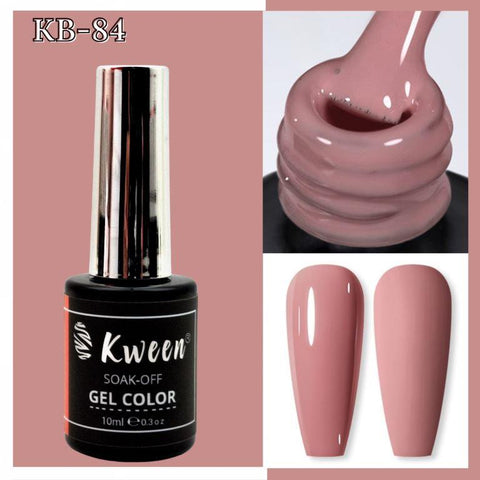 KWEEN 10ml Dusty Rose Nail Polish Soak Off UV LED Nail Color For Manicure Nail art