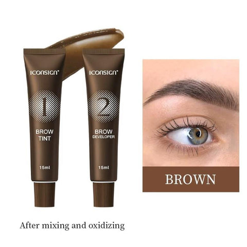 Iconsign Henna Lash Tint -Eyebrow Tint Dye Kit for Brow Hair and Skin