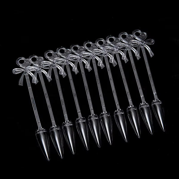 24Pcs/Set False Nails Tips Display Transparent Nail Art Polish Color Chart Palette With Buckle Ring Practice Manicure Tool