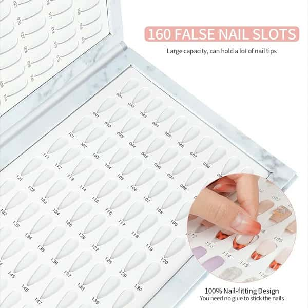 Professional False Nails Color Sample Book Display Up to 216 Gel/UV Gel Colors In This Swatch Book.