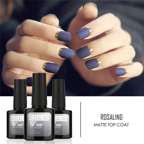 Rosalind Professional Matt Top Coat 10ml Nail Art Matte Top Coat Achieve a Smooth Matte Finish At Home.