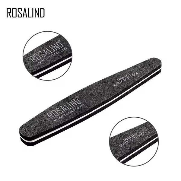 Rosalind Nail File Buffer Washable Grinding Polishing Sanding Pedicure Nail Art Tools 1pcs