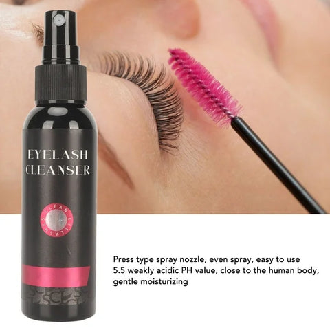 ICONSIGN 60ml Professional Eyelash Cleaner No Stimulate Lash Cleaner Eyelash Makeup Remover Tool
