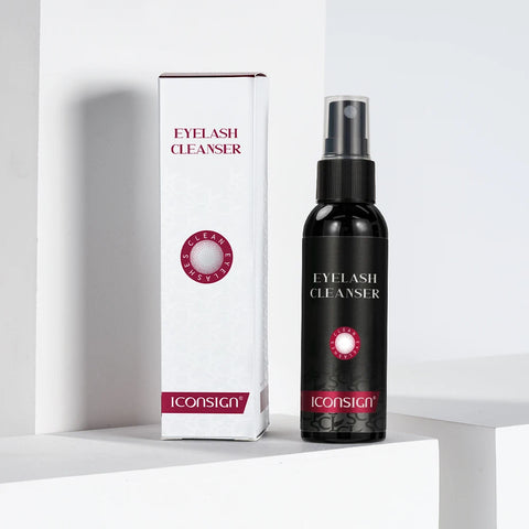 ICONSIGN 60ml Professional Eyelash Cleaner No Stimulate Lash Cleaner Eyelash Makeup Remover Tool