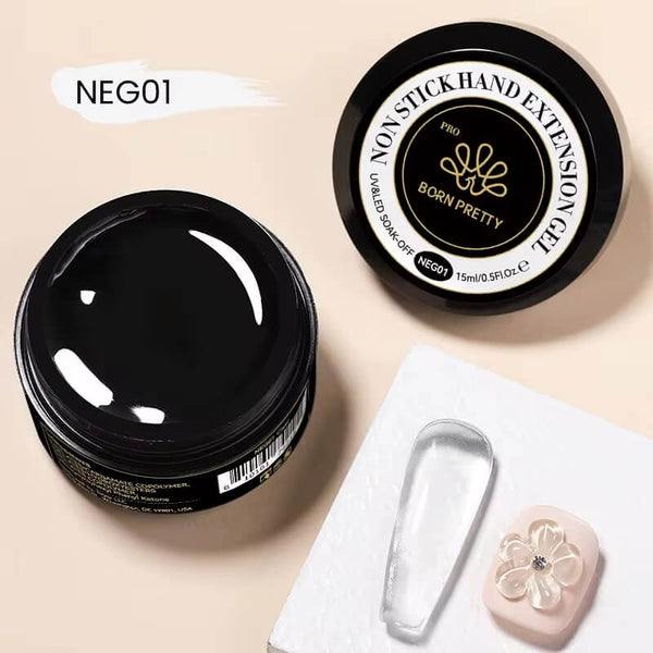 BORN PRETTY 15ml  Non Stick Hand Extension Nail Gel Polish Long Lasting Gel Nail Art Manicure Durable Nail Extensions
