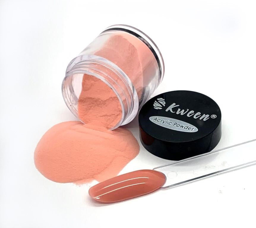 Kween Dark Peach Acrylic Powder for nail extension and decoration