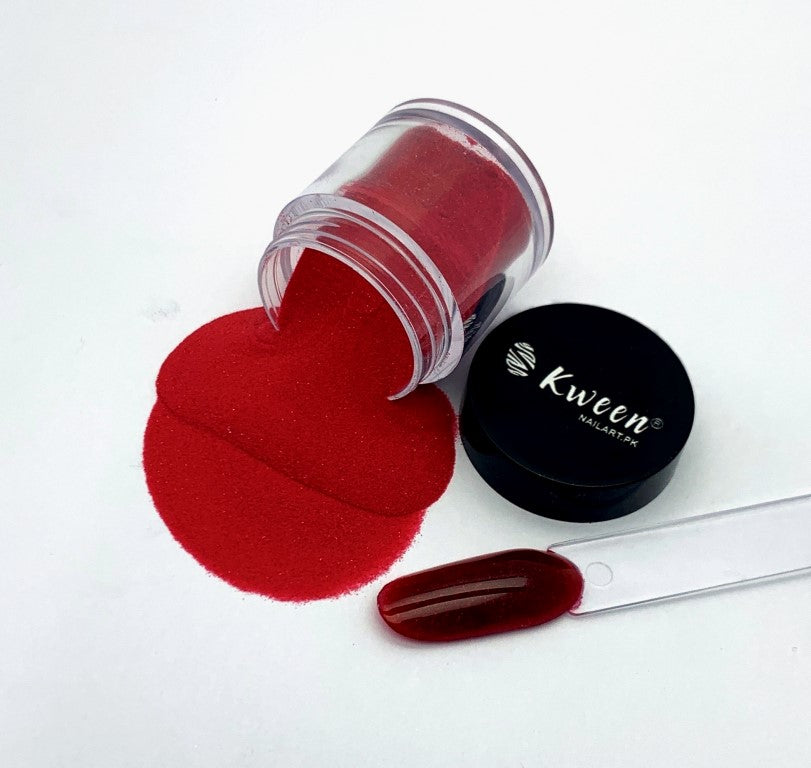 KWEEN Acrylic Powder Red Glitter Nail Dust Professional Glitter Acrylic Nail Dust for Extend/Sculpture/Build Nail Powder