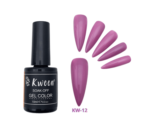 KWEEN Lilac UV Gel Nail Color Soak off Gel Nail Polish For Nail Art