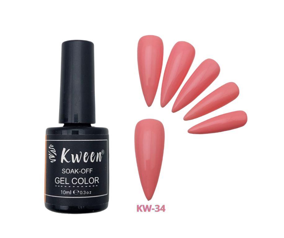 KWEEN Blush Pink Color  Soak Off UV/LED Gel Nail Polish For Manicure