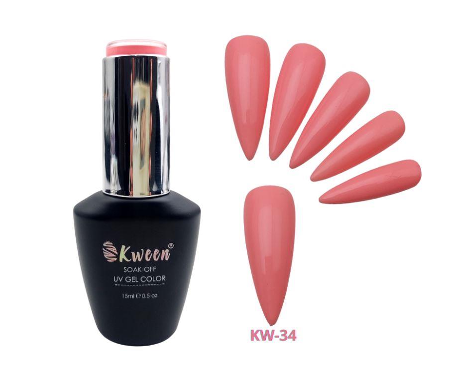 KWEEN Blush Pink Color  Soak Off UV/LED Gel Nail Polish For Manicure