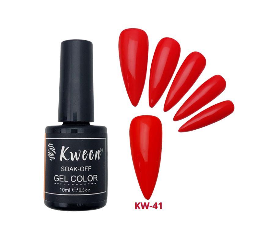 KWEEN Chilli Red Color UV/LED Gel Nail Polish Soak Off For Manicure Nilart