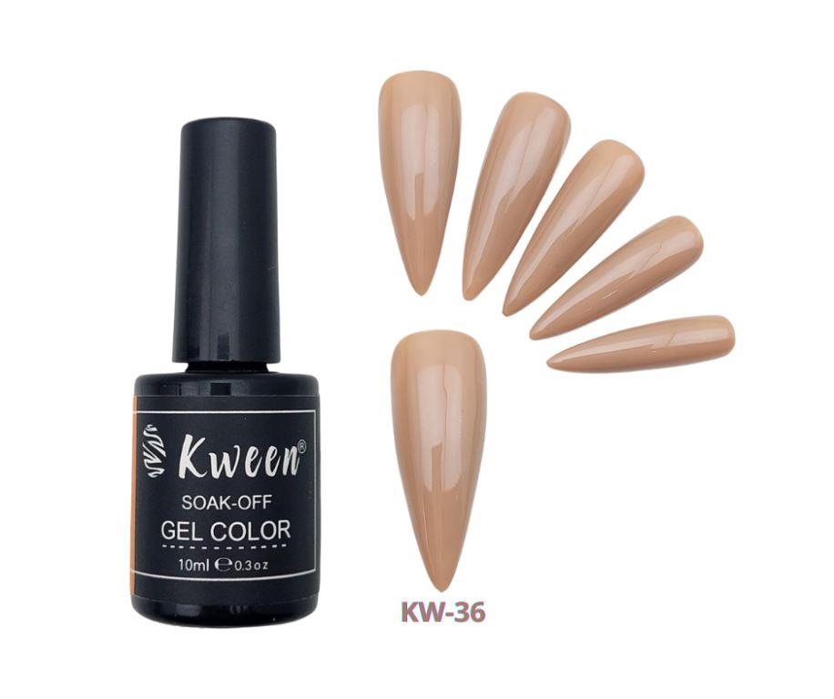 KWEEN Nude Color  UV/LED Soak Off Gel Polish  Gel Nailart For Manicure