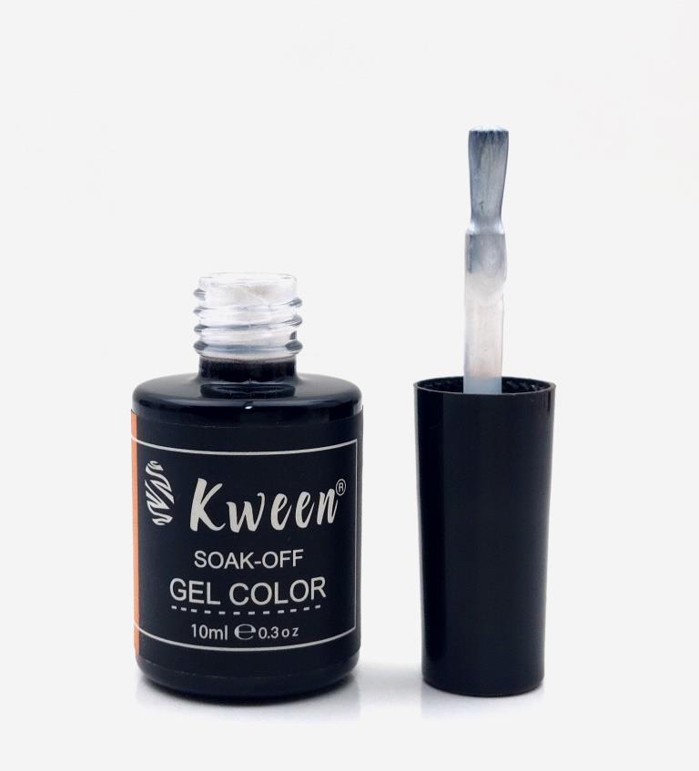 KWEEN Pearl Gel Nail Polish, Shell Thread Effect Soak Off UV LED 10ml Shimmer Nail Gel for Manicure