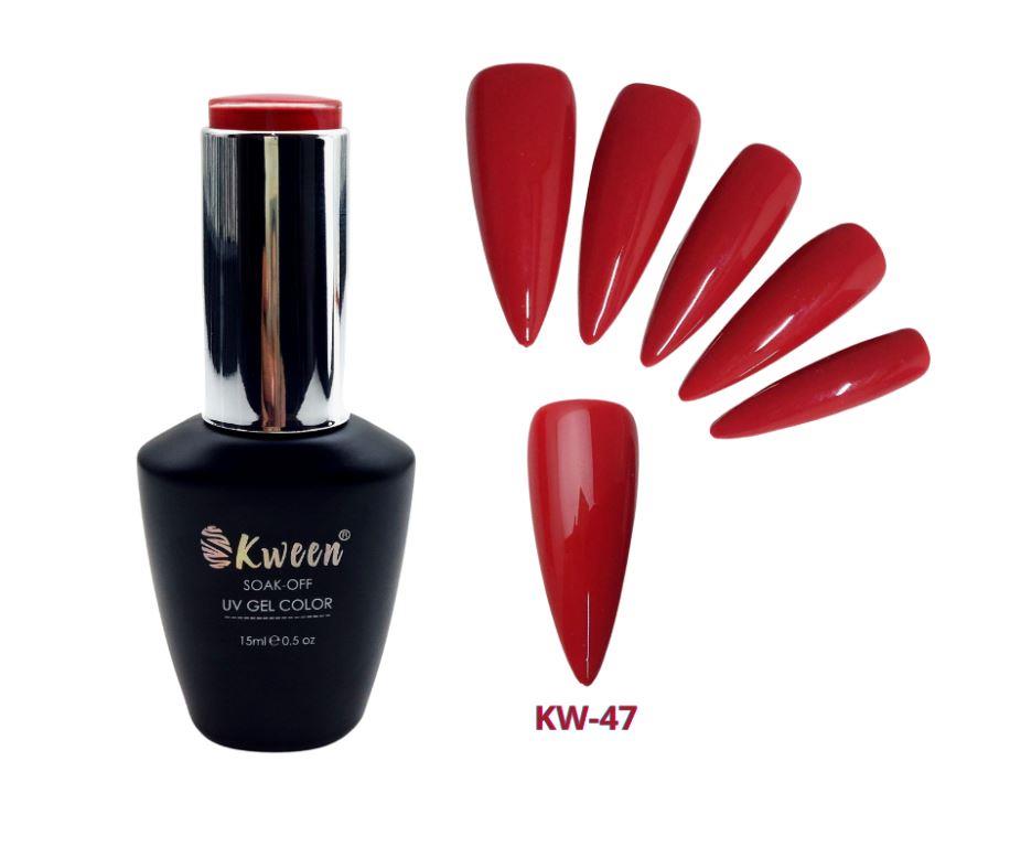 KWEEN Wine Red Gel Polish UV/LED Soak Off Full Coverage Gel Polish For Nail Art Manicure