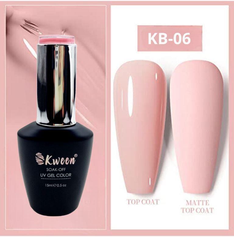 KWEEN 15ML Nail Gel Polish PRO Series Pink nude Base Colors Nail Supplies Semi Permanent Nail Art Manicure Soak Off LED UV Gel Nail Polish For Nail art and Manicure