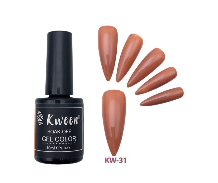 KWEEN Beige Color UV/LED Soak off Gel Nail Polish Long lasting For Manicure