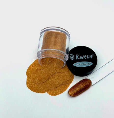 KWEEN Polymer Acrylic Powder Gold Glitter For Nail Extension and Carving for Nail Art Acrylic Nails