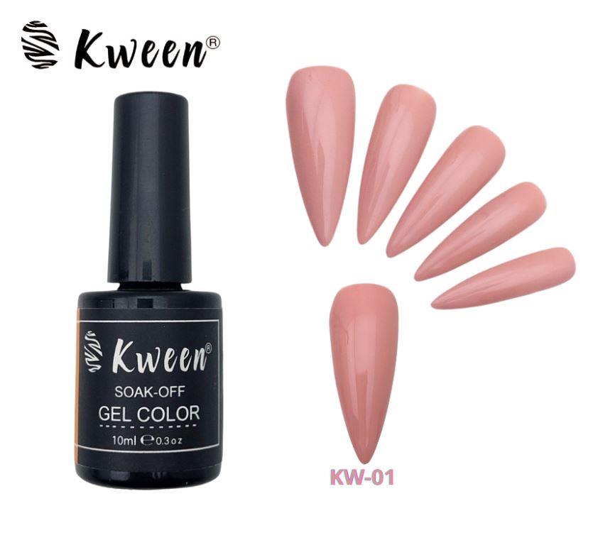 KWEEN Natural Pink UV led Gel Nail Polish 10ml Soak Off Gel Polish Long Lasting For Manicure