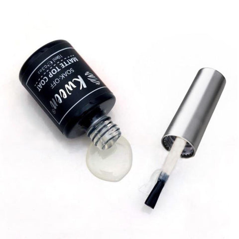 KWEEN Matte Top Coat, Soak Off Top Coat Nail Polish, Gel Top Coat with Matte Finish and Long Lasting