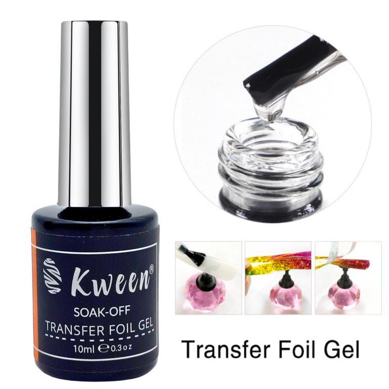 KWEEN Transfer Foil Printing UV Gel Nail Foil Glue Nail Art Soak Off Gel Polish For Nail art and Manicure