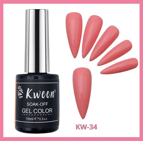 KWEEN Blush Pink Color  Soak Off UV/LED Gel Nail Polish semi permanent nail color For Nail art and Manicure