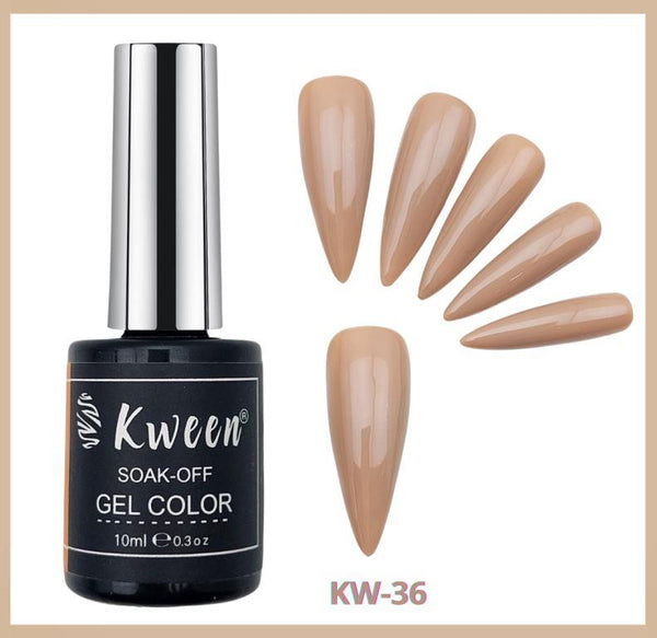 KWEEN Nude Color  UV/LED Soak Off Gel Polish Semi Permanent Gel Color For Nailart and Manicure