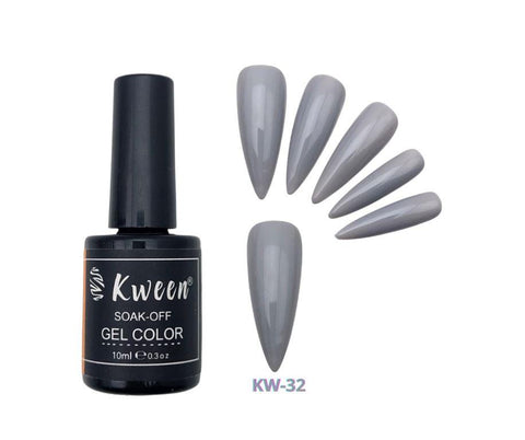 Kween Gray UV/LED Soak Off Gel Nail Polish For Manicure