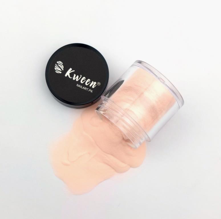 Kween USA Professional Nude Peach Acrylic Powder for Nail Art, Fine Quality Polymer EMA Powder For Extensions, Dipping, and Manicure