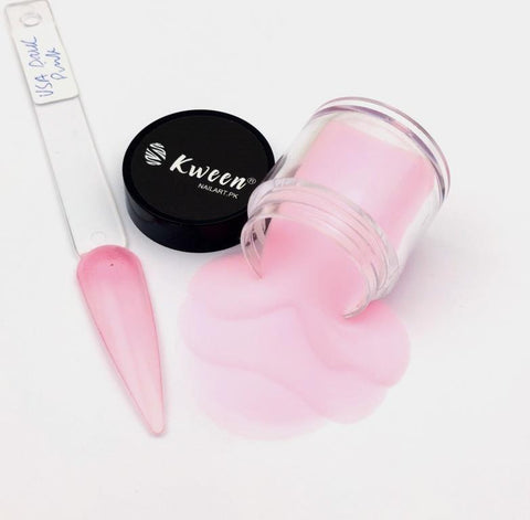 Kween USA Rose Pink Professional Acrylic Powder for 3D Nail Art, Polymer for Acrylics, Extensions Fine Quality EMA Powder For Manicure Ideal For French Nail Art