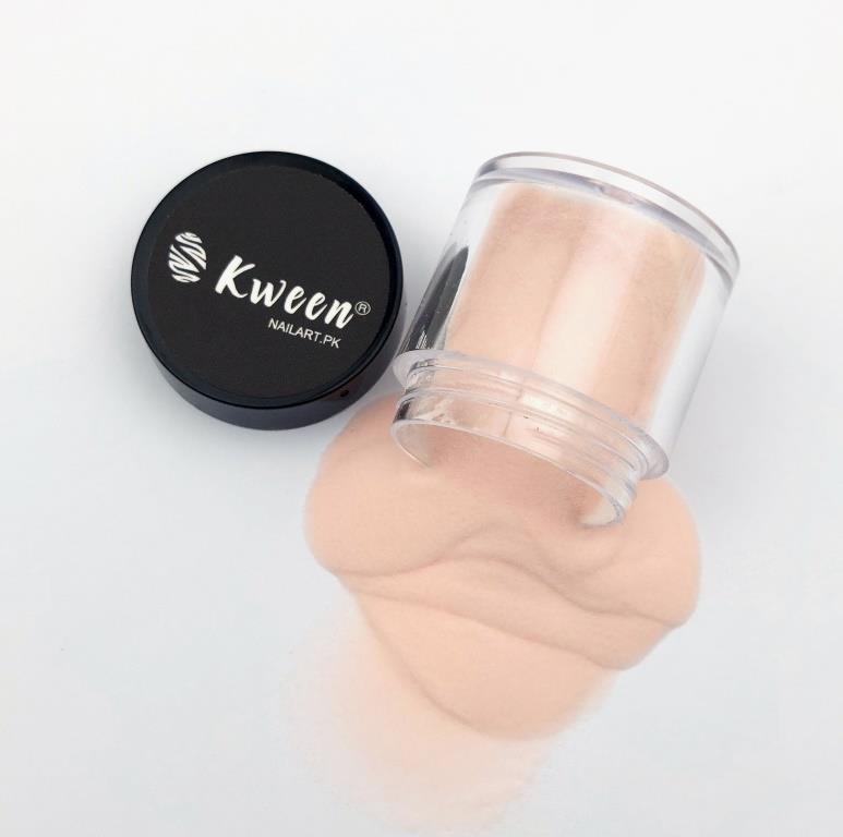 Kween USA Cover Peach Nail Acrylic Powder Quick Extension Professional Pigment Supplies Fine Powder Nail Art Decorations Ideal For French Nail Art, Create Nail Art