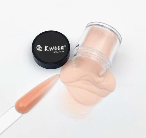 Kween USA Cover Peach Nail Acrylic Powder Quick Extension Professional Pigment Supplies Fine Powder Nail Art Decorations Ideal For French Nail Art, Create Nail Art