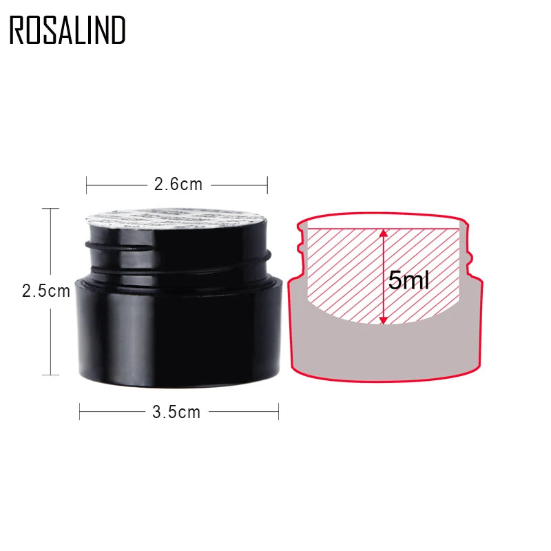 ROSALIND 5ML Painting Gel Polish 5 Colors Gel Nail Polish Set For Manicure DIY Base Coat Varnish Hybird Design Of Nail Art