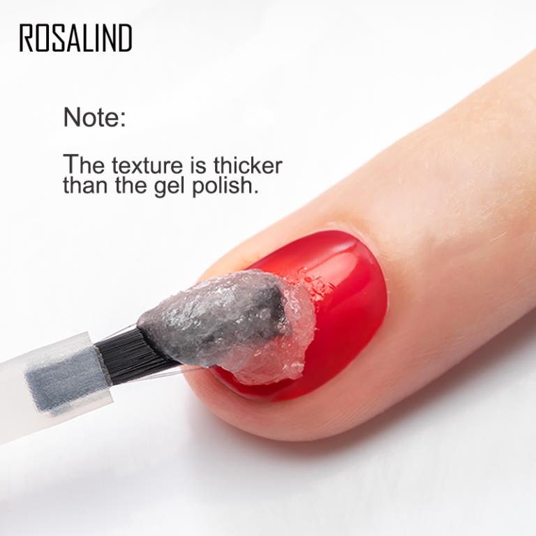 ROSALIND 15ml Nail Gel Polish Magic Remover For Manicure Fast Clean Within 2-3 MINS Gel Nail Polish Remover