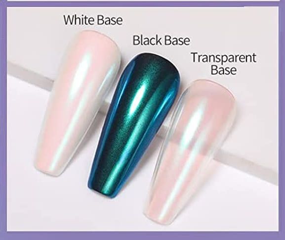 6 Shades Shell Pearl Nail Art Chrome Mirror Pigment Powder Rub Dust Mermaid Gel Polish Decoration