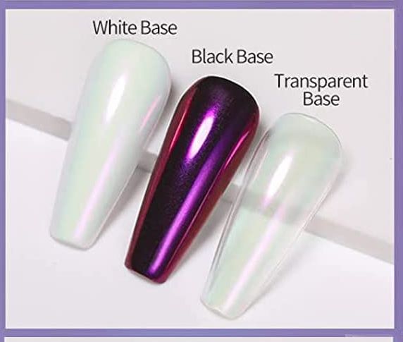 6 Shades Shell Pearl Nail Art Chrome Mirror Pigment Powder Rub Dust Mermaid Gel Polish Decoration