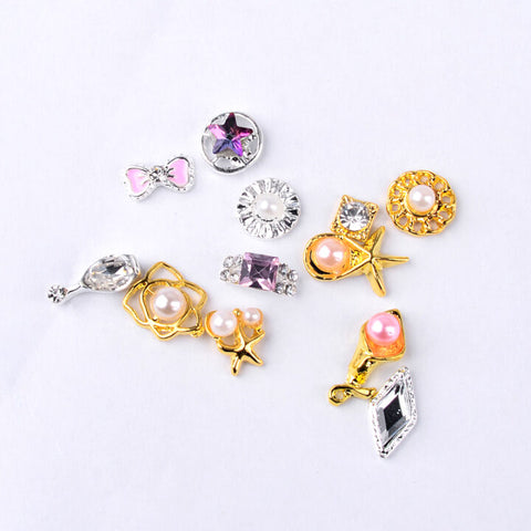 3D Charms Jewel Nail Art Design Wheel for Nails Decoration for manicure