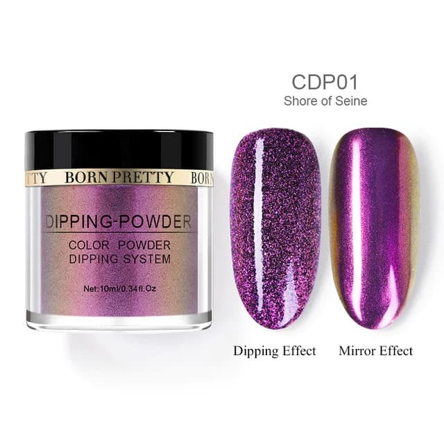 Chameleon Dipping Nail Powder Glitter Dust Power Decoration and chrome Mirror powder for nail art and manicure