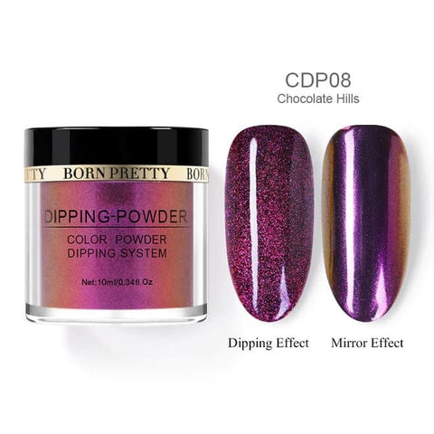 Chameleon Dipping Nail Powder Glitter Dust Power Decoration and chrome Mirror powder for nail art and manicure