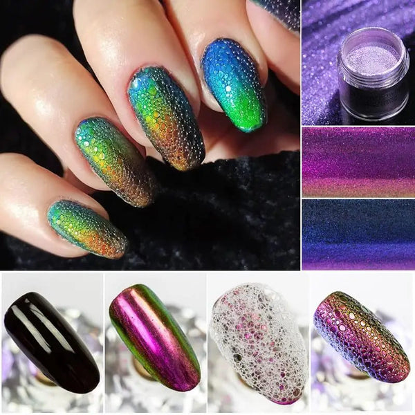 Chameleon Dipping Nail Powder Glitter Dust Power Decoration and chrome Mirror powder for nail art and manicure