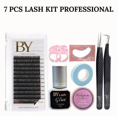 BY 7 Pcs Premium handmade Eyelash Extensions Kit Professional For Saloon