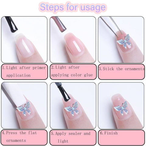 Multi colors 3D nail art Acrylic decorations DIY Beauty Bow knot Rhinestone Wheel Nail Tools