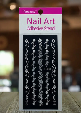 Nail Art Stencils for DIY Nail Designs Easy-to-Use Nail Stencils for Creating Unique Patterns at Home.