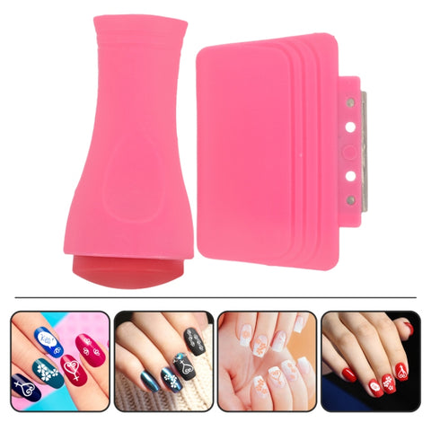 Nail Art Stamper Scraper Set Nail Tools Stamping Stamp Nail Art Tools For Nail Stamping Art