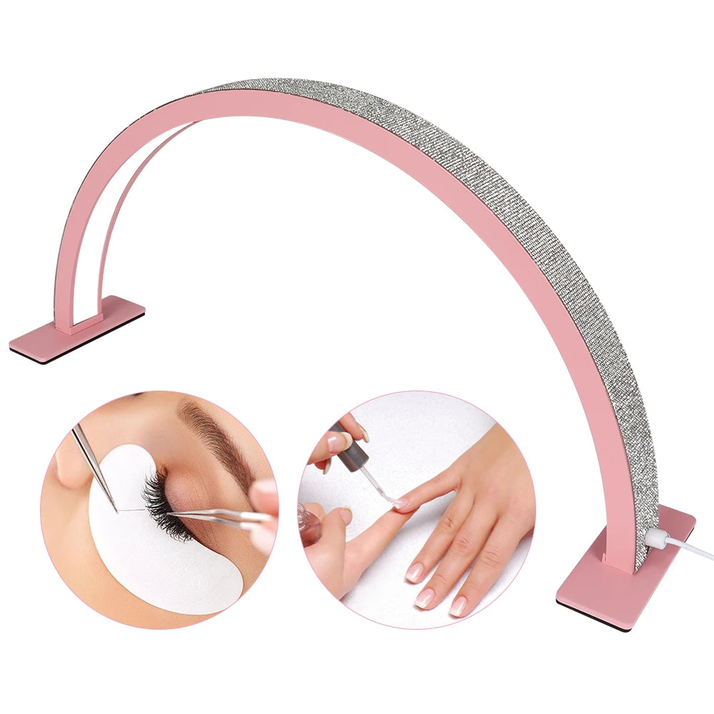 25W Half Moon LED Table Lamp, Nail Art Light Lamp For In Home Manicures and Salon Use.