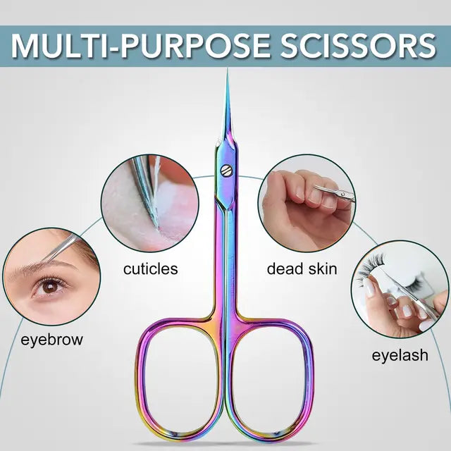 Stainless Steel Cuticle Cutter Scissor Professional Nail Dead Skin Remover Scissor For Safe Manicures & Pedicures at Home.