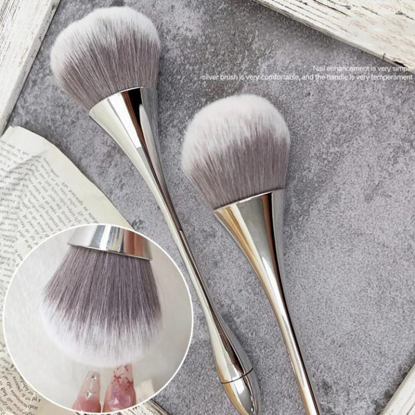 Nail Dust Brush, Long Handle Nail Dust Brush Powder Dust Remover